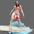 Annabel Surfer Girl Figure + Nsfw 3D Print STL