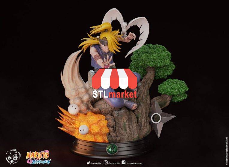 Naruto-Deidara RY 3D Figure STL Model 1