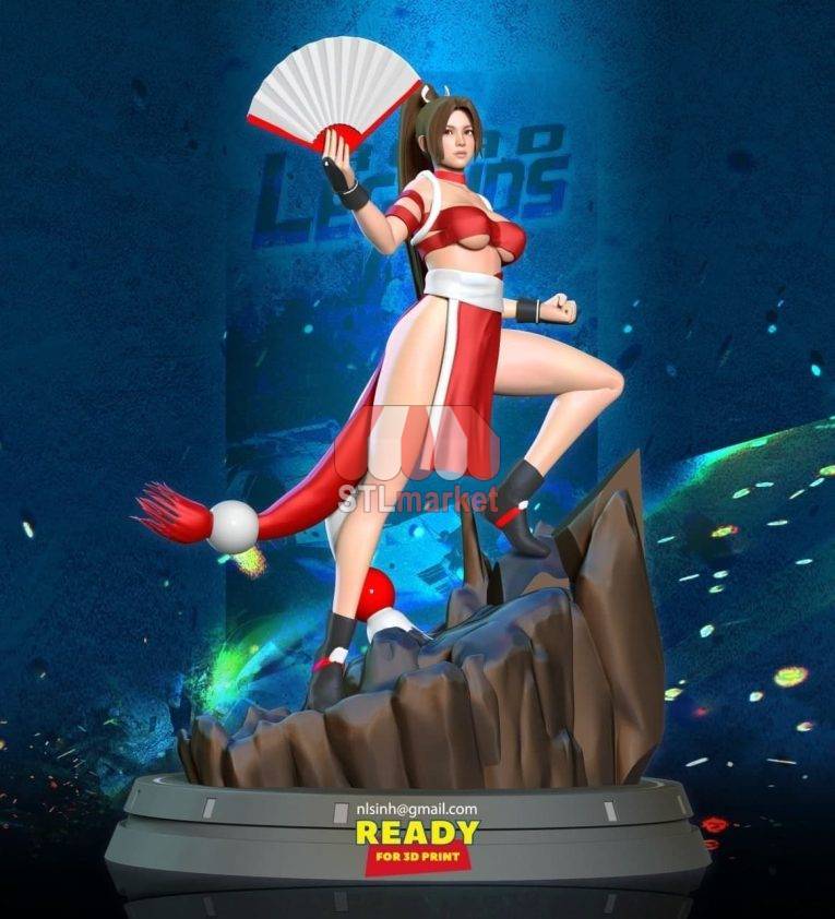6555 – Mai Shiranui King of Fighters stl download