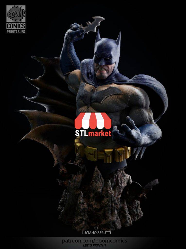 Busto Batman – BoomComics STL Downloader