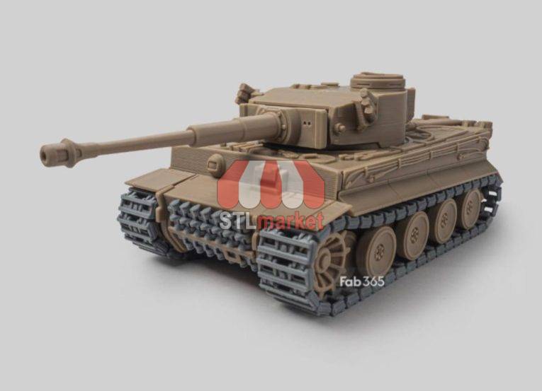 Foldable Tank Tiger 1 Ver 2 stl download