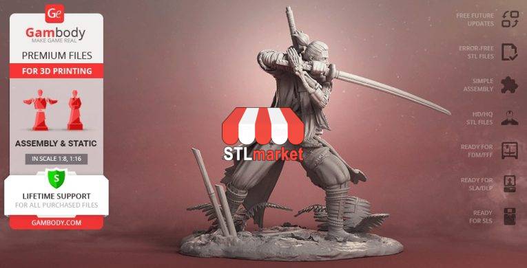 Sekiro 3D Printing Figurine STL Downloader 5