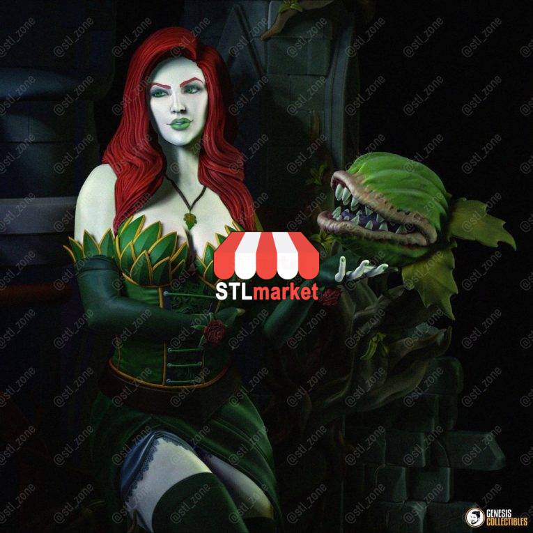 Steampunk Poison Ivy (Washed) STL Downloader 3