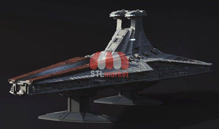 star wars ship stl model 3