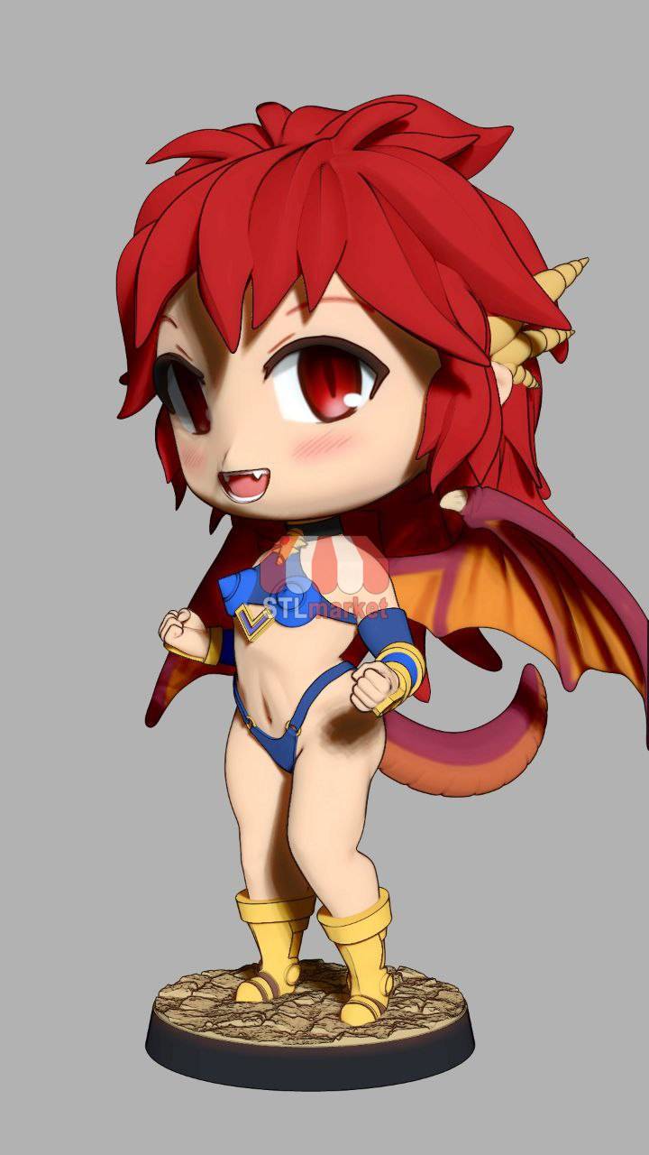 Chibi Mink from Dragon Half STL Downloader 2