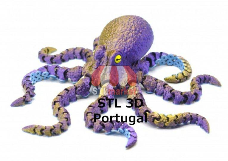 Flexi Octopus 2.0 – STL 3D Portugal stl download