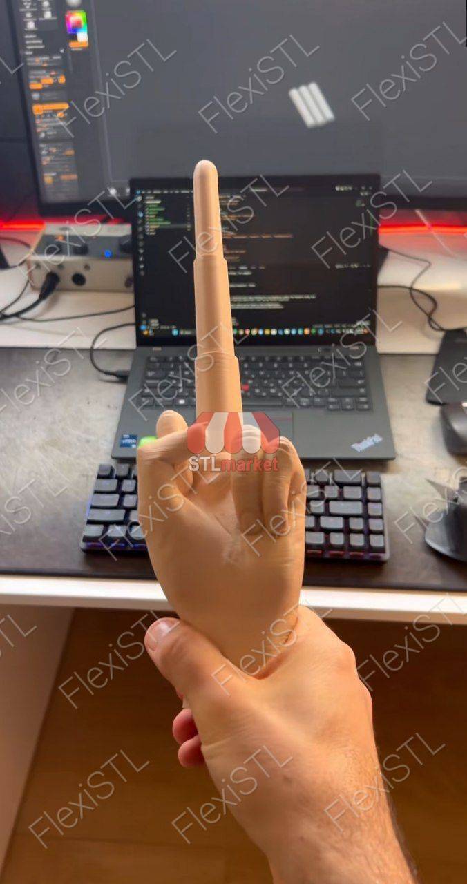 FlexiSTL Fuck You Middle Finger stl download